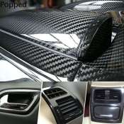 POPPED Carbon Fiber Vinyl Film for Car Interior - Waterproof