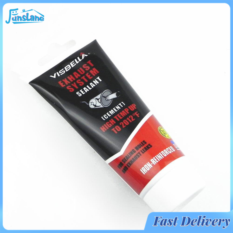 FunsLane Exhaust Paste System Pipe Repair Kits High Temperature To 1100c Cement Crack Sealer Tailpipe Muffler Adhesive Sealant