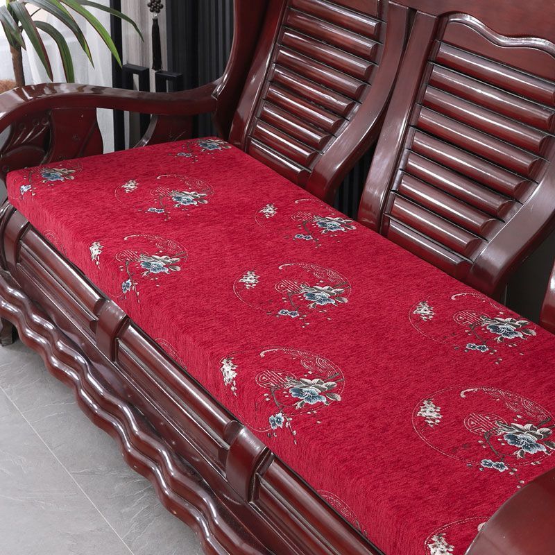 Solid Wood Sofa Cushion Anti-slip Chinese Chair Cushion Removable Washable Thickened Sponge Cushion