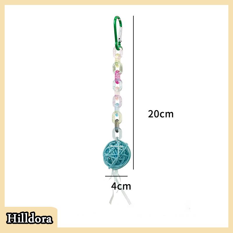 [Hilldora] Parrot Chew Strands Bird Parakeet Bite Molar Toys Pet Bird Cage Hangable Chewing Toy Bird Items Bird Cage Toys Pet Supplies - 3