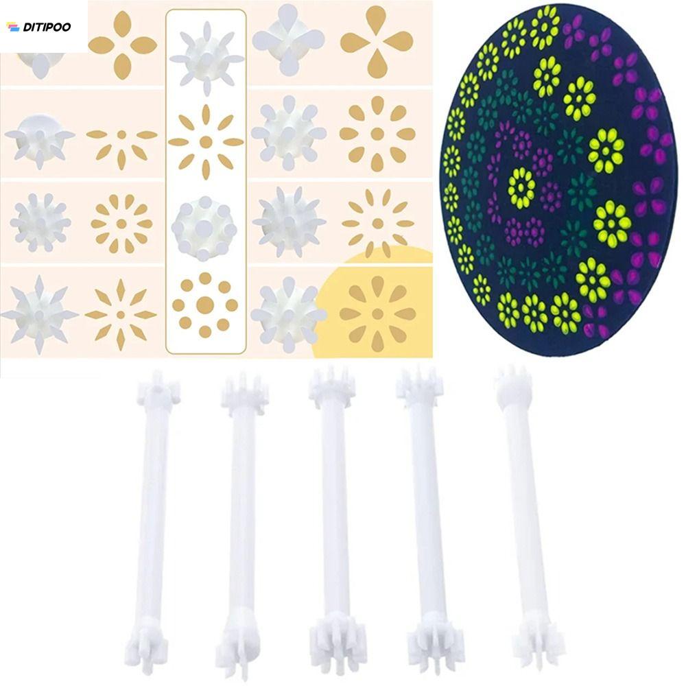 Flower Petal Tools For Dot Painting,20 Petal Shapes Dotting Tool,Mandala Dot - View #2