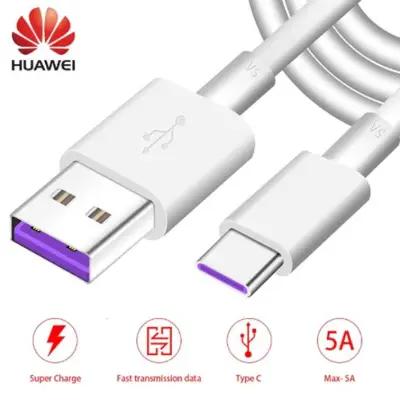 Superfastcharge Huawei USB 5A Type C Cable P30 P20 Pro lite Mate9 10 Pro P10 Plus lite V10 USB 3.1 Type-C Cable With Retail Box