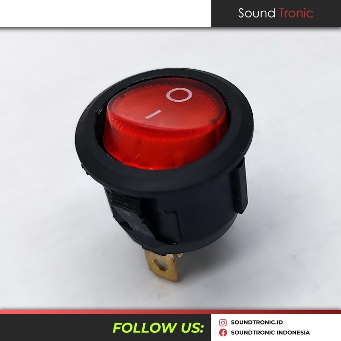 Rocker Switch Saklar Lampu 3 Pin ON OFF Bulat Harga 2,000 rupiah*Gratis Ongkir