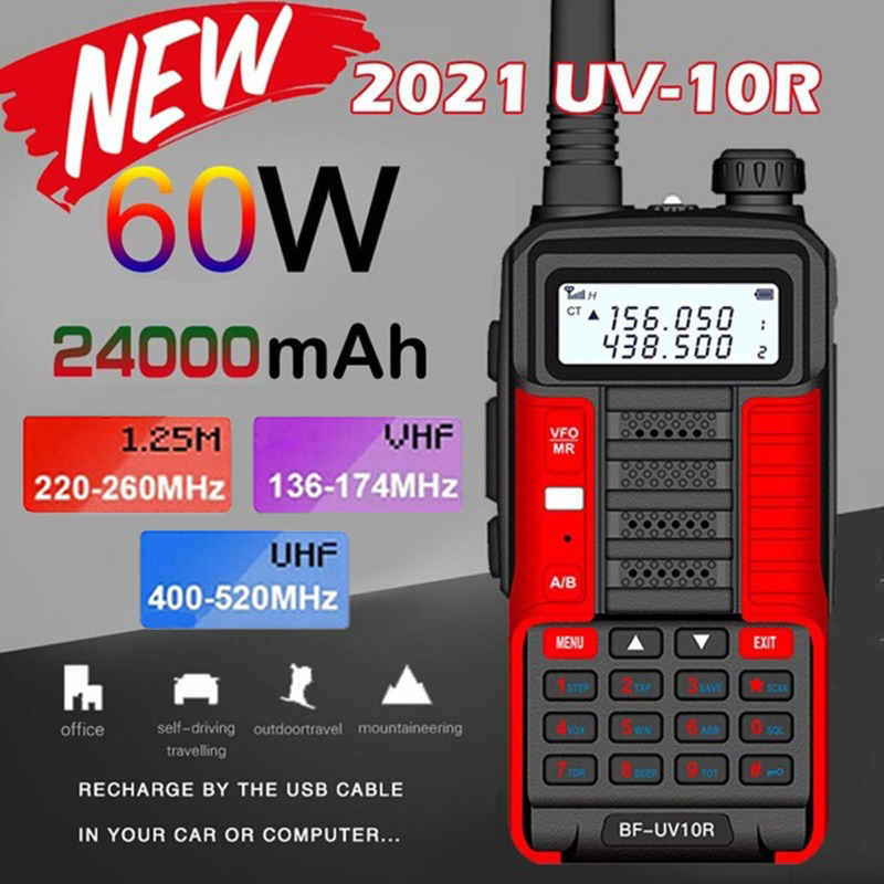 กำลังสูง Motorola วิทยุสื่อสาร รุ่น Uv10r Walkie Talkie อินเตอร์คอม เข้ารหัสการสื่อสารตามเวลาจริง เครื่องส่งรับวิทยุ ระยะการใช้งาน 5-10กม Walkie-talkie ราคา 300 บาท*ส่งฟรี
