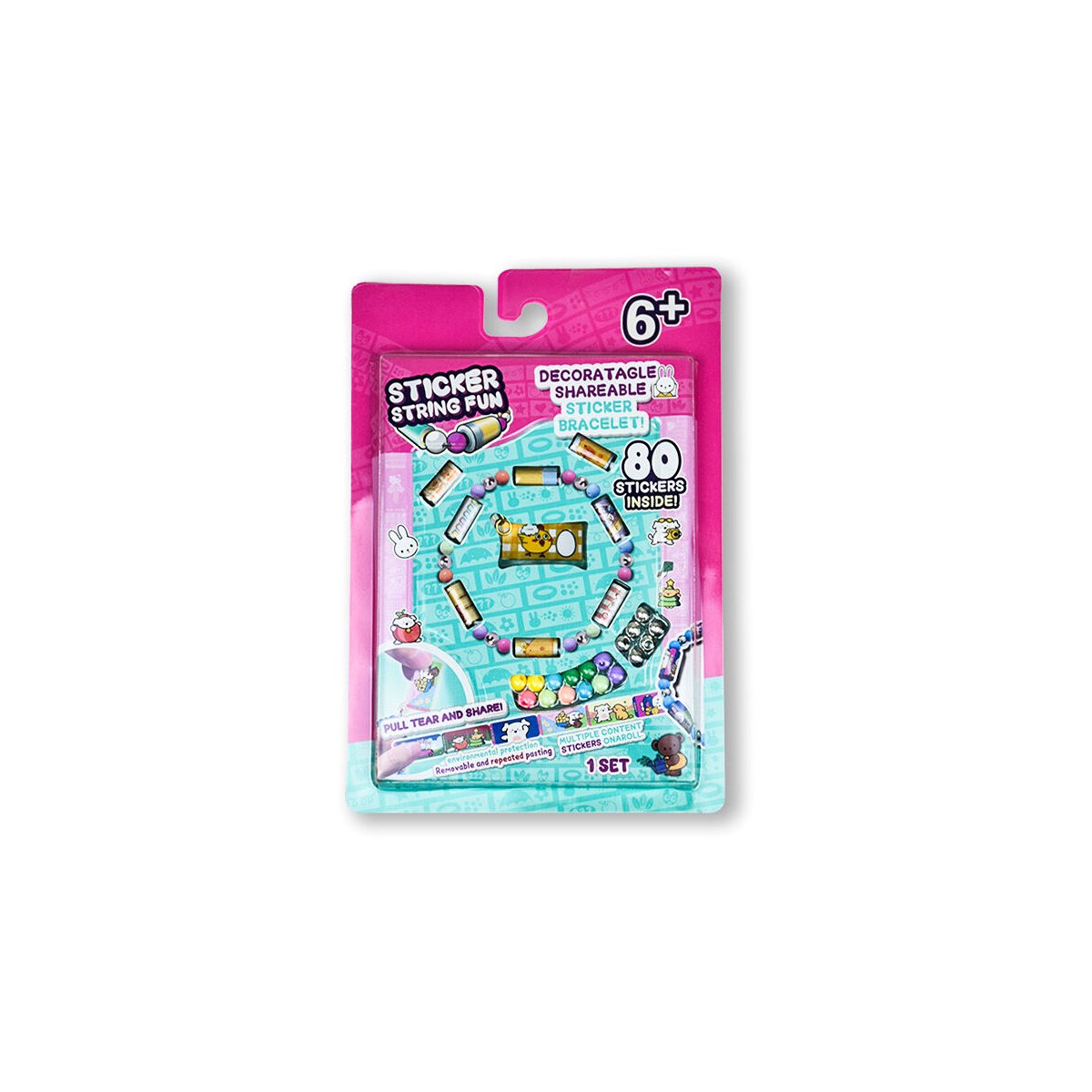 【In-demand】 STICKI Rolls Sticki Bands - Wearable or Shareable Sticker Bracelet Includes 160 Mini | Over 1000 Sticker Designs
