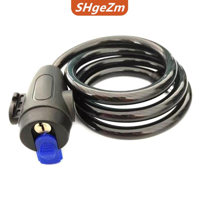 [COD] SHgeZm Phổ Xe Máy Khóa Chống Trộm Vành Đai 2 Phím Cho Xe Đạp An Toàn Thép Dây Cáp Di Động Điện Xe Khóa Cáp Khóa