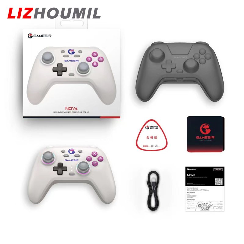 LIZHOUMIL Game Controller Wireless/Wired Handheld Controllers 6-axial Sensor Video Game Stick Compatible For Switch Game Console ราคา 1,136 บาท*ส่งฟรี
