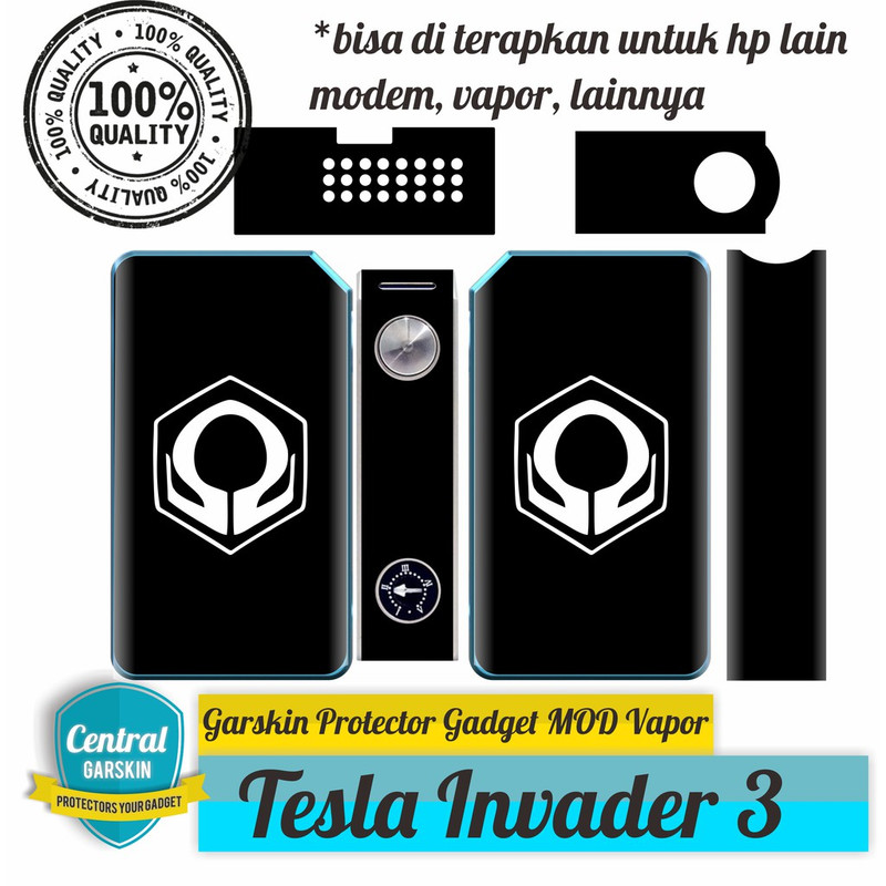 Tesla Invader 3 - Jual Tesla Invader 3 Terbaru Indonesia | Tesla Invader 3  | Dual 18650 Batteries | 240W Box Mod | Garskin Tesla Invader 3 Skin |  www.lazada.co.id