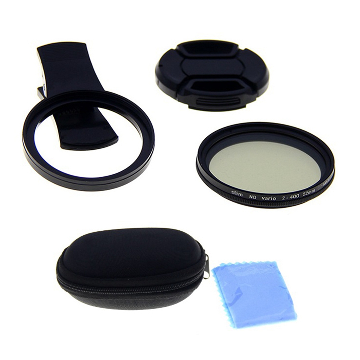 1 Set Solar Eclipse Phone Filter 52mm Camera Lens Filter ND 2-400 Smartphone Lens Filter with Clip L