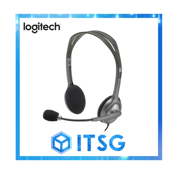 Logitech H110 Basic Stereo Dual-Jack Headset (Local 2 Yr Warranty) Singapore