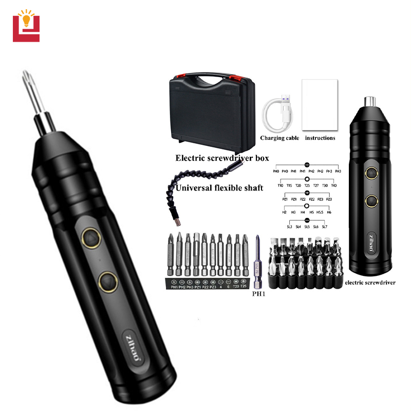 YONUO Bộ tuốc nơ vít điện 4.2V pin tuốc nơ vít mini gấp USB tuốc nơ vít sạc lithium
