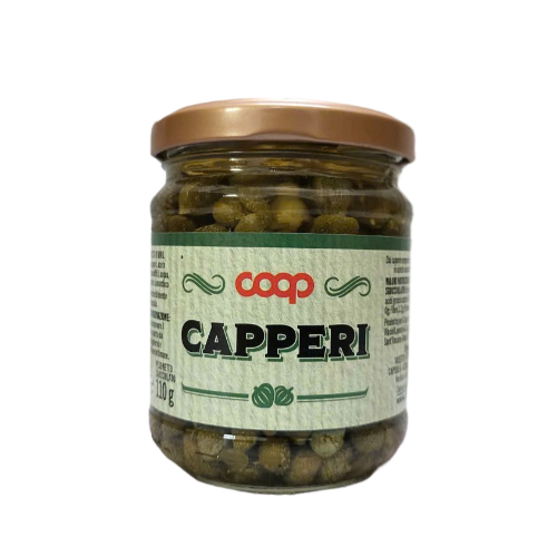 COOP -- Lọ CAPPERI 200g -- NỤ BẠCH HOA Ý NGÂM GIẤM Capers In Vinegar