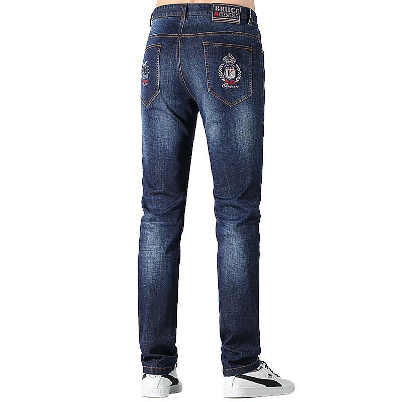 [wyna] Bruce&Shark New Summer Men Jeans Stretch Cotton Straight Style Casual Fashion Denim Jeans men's pants Super Quality big size 42 ราคา  3,088 บาท*ส่งฟรี