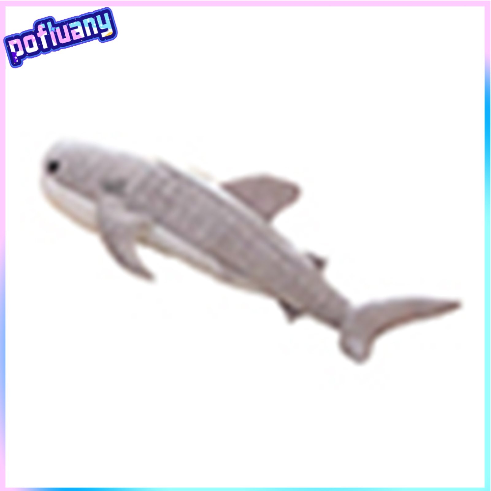 ตุ๊กตาผ้านุ่ม ตุ๊กตาของขวัญน่ารัก pofluany Cute Shark Plush Toy Big Fish Cloth Doll Whale Stuffed Children Birthday Gift