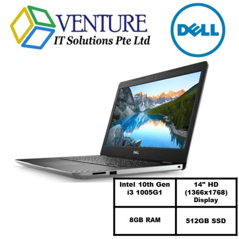 Laptop Dell Inspiron 3493 (READY STOCK)-i3 1005G1/14.0-inch HD (1366 x 768)/ 8GB RAM/512GB SSD/Win10