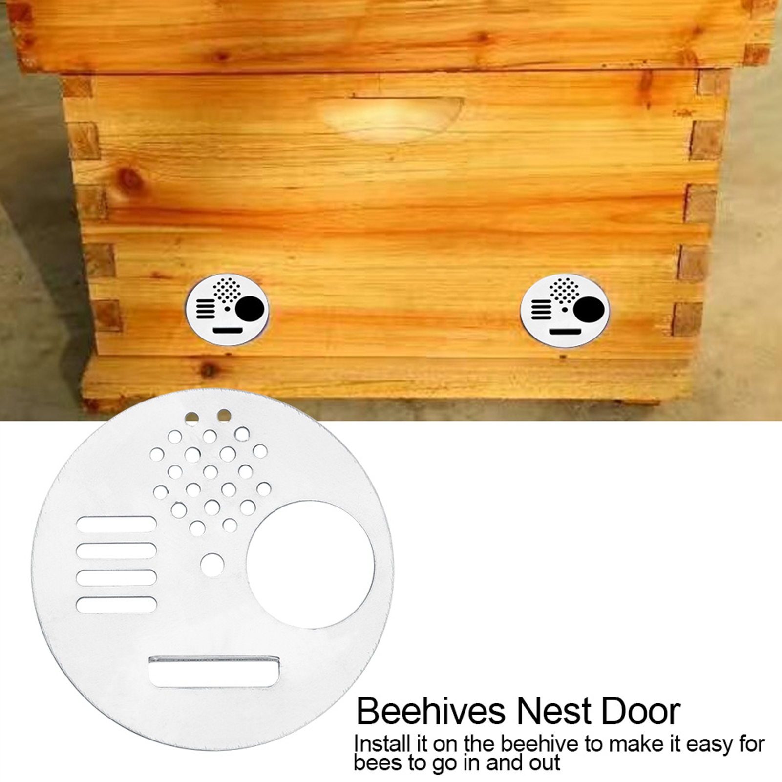 Tổ ong Cửa 5 cái cho Hive cho Hive cửa Vent Reducer Vòng cho cửa Vent tổ ong cho HIVE tổ ong Sliver Nữ Hoàng nuôi thiết bị