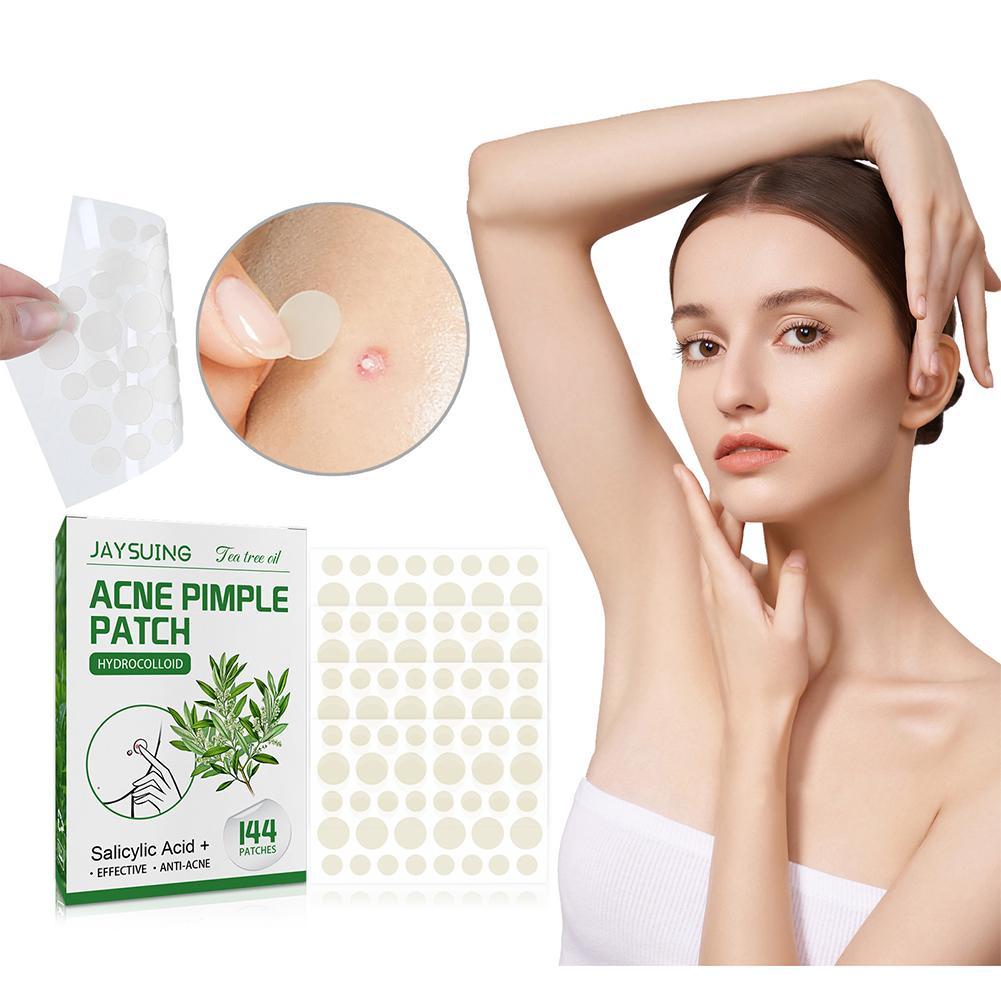 144 Miếng dán mụn nhọn Mụn trứng cá không thấm nước tinh vô dán dầu miếng tràm hình dán trà mụn miếng P0M9