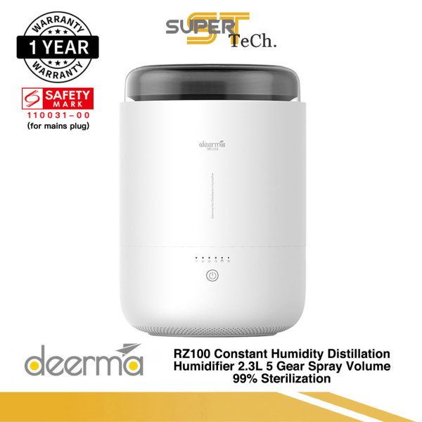 Xiaomi Deerma RZ100 Constant Humidity Distillation Humidifier 2.3L 5 Gear Spray Volume 99% Sterilization Singapore