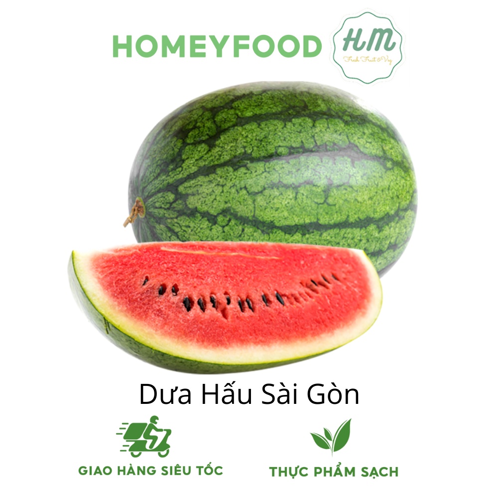 (HN) Dưa Hấu Sài Gòn Ít Hạt Ngon Ngọt Giao Siêu Tốc 1h