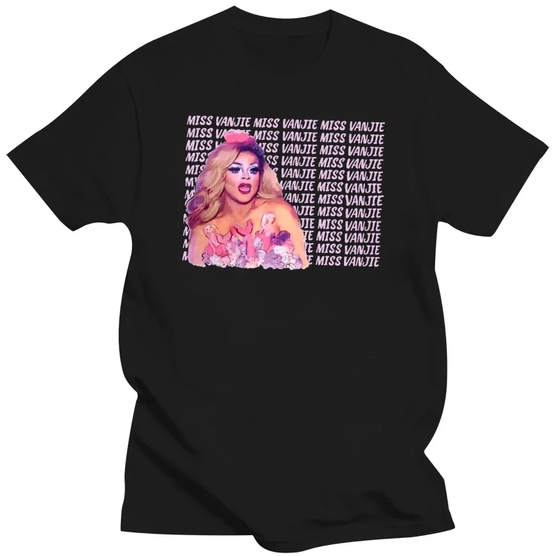 Miss Vanjie Rupaul Drag Race Queen T-Shirts for Men Dragrace Vintage Cotton Tees Short Sleeve T Shirts Big Size Clothing