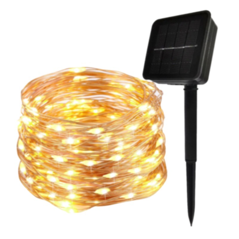 【Worth-Buy】 Solar String Fairy Lights 200m Lights Waterproof Outdoor Garland Solar Power Lamp For Garden Decoration