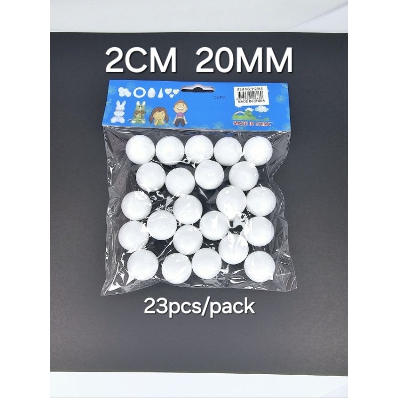DIY Round White Styrofoam ball 球形保丽龙