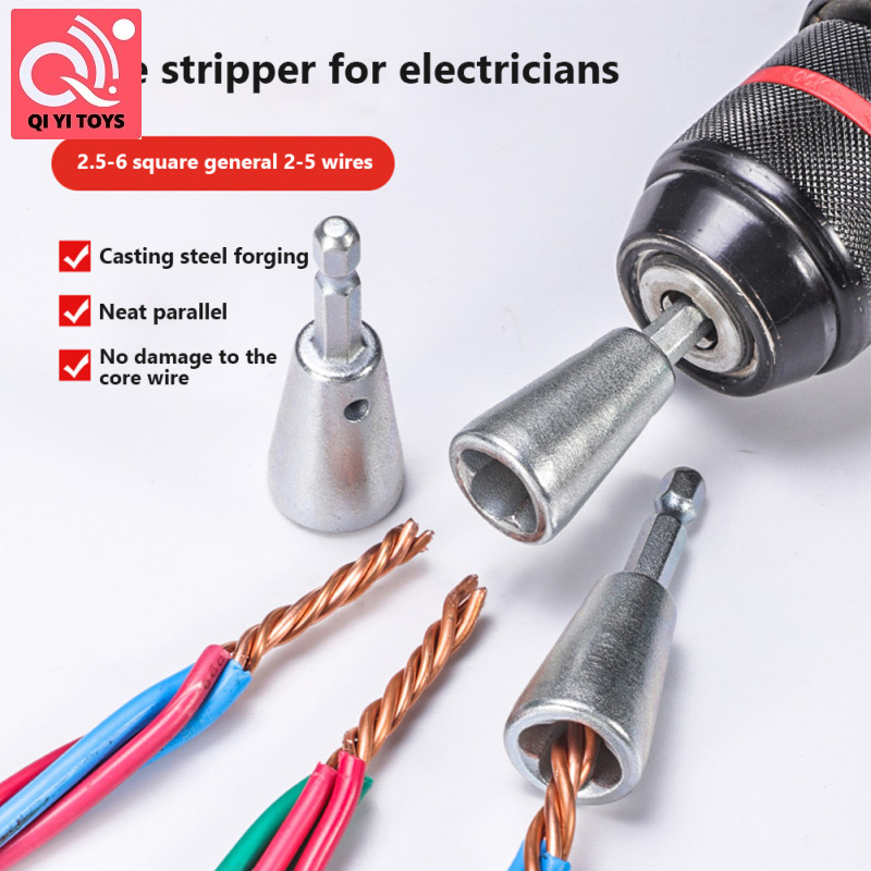 2 cái dây xoắn công cụ cho khoan, thép đúc dây Nut dụng cụ xoắn với cổng quan sát, dây điện xoắn mũi khoan lục giác cho 2.5/4/6 vuông dây