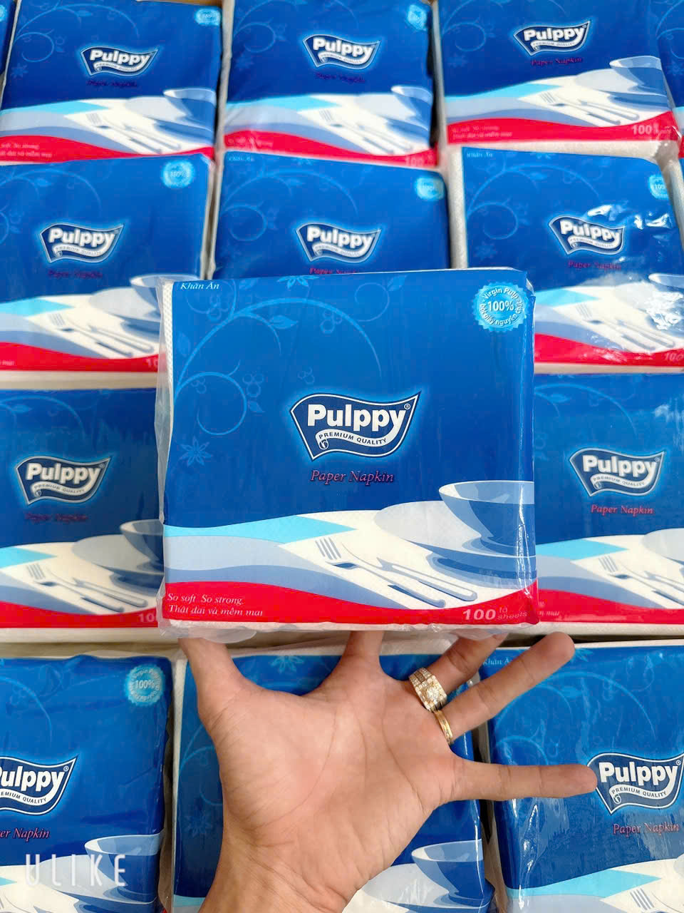 10 Gói khăn giấy vuông Pulppy L2 ~50 tờ Giá Rẽ Shop Hàng Thái 84