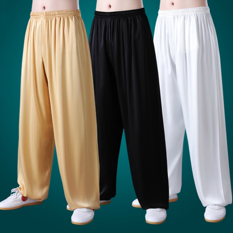 【Bestseller】 Acetate Summer Taiji Clothing Taiji Pants Men's And Women's Clothing Martial Arts Pants