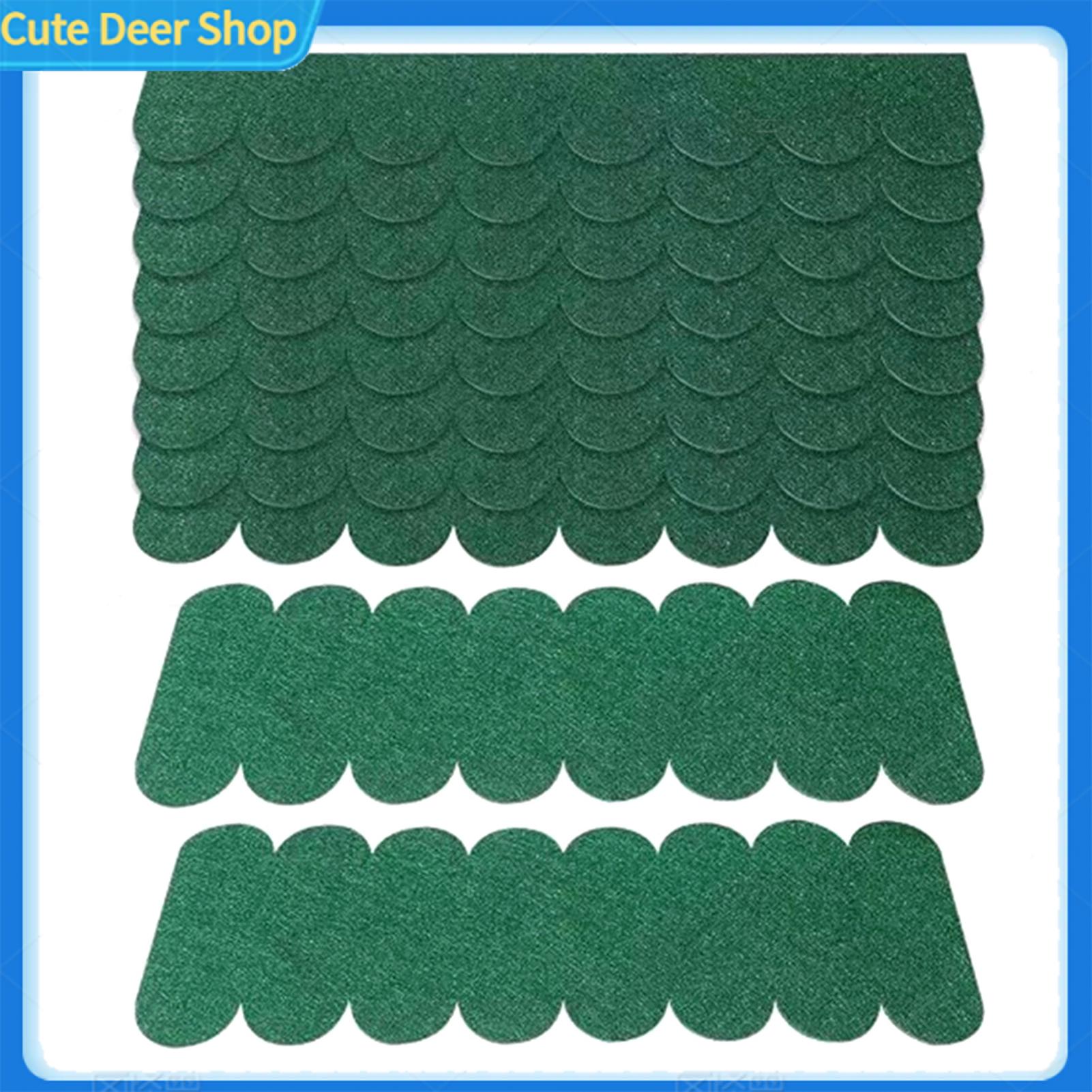 Cute Weatherproof Roof Tiles Felt Roof Shingles 21/32/53 Pcs Mini Self-adhesive Waterproof Roofing Felt Shingles for Bird House Nesting Box Diy Small Roof Repair Cuttable and Durable Roof Felt Sheets - 5