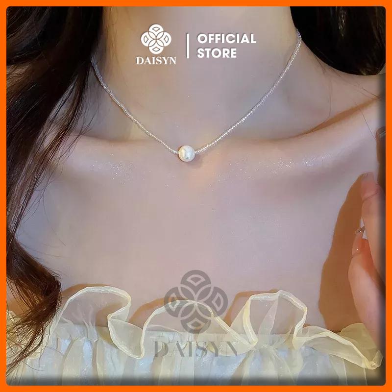 [ DAISYN ] N509 choker, dây chuyền hạt ngọc , vòng cổ hạt Ngọc hạt trai và hạt cườm xinh xắn cho nữ
