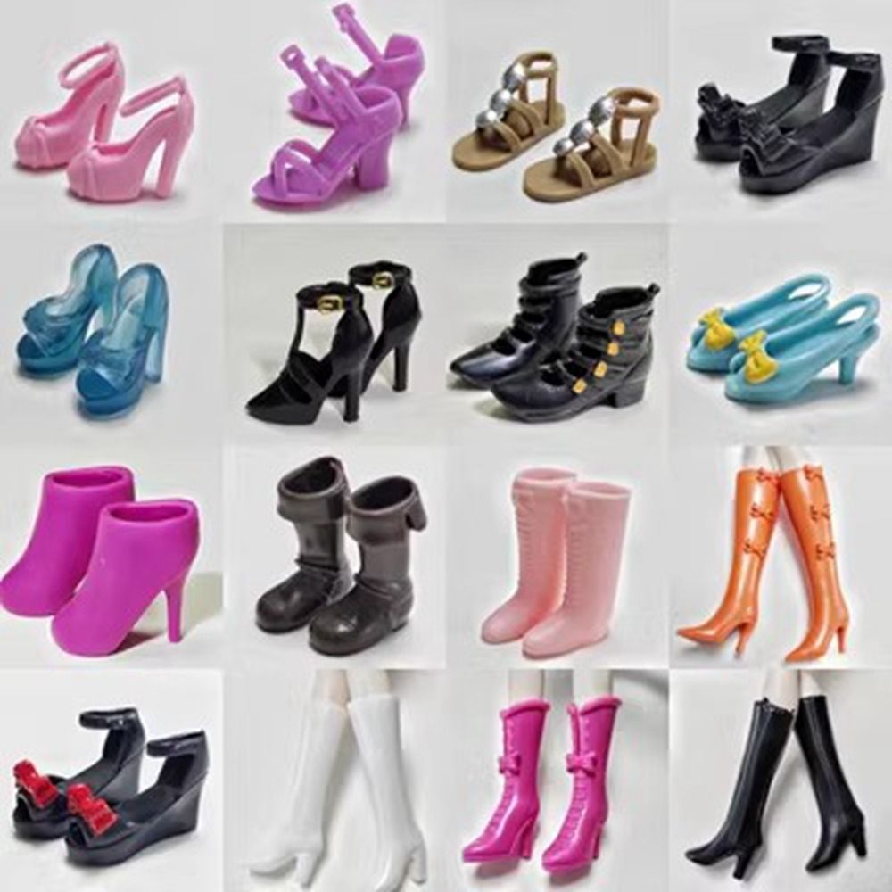 TONGQUDA Quality 1 6 Doll Shoes 10 Styles Original High Heels Shoes High