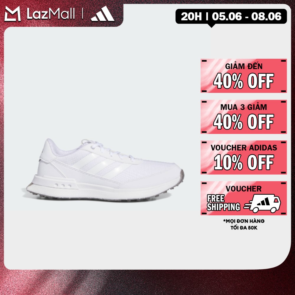 [6-8.6-MUA 3 GIẢM 30%+VOUCHER 5%] adidas Đánh gôn Giày Golf Đinh Liền S2G 24 Nữ Nữ trắng IF0316