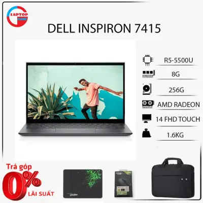 [Mới 100%] Dell Inspiron 7415 2-in-1 (Ryzen 5 - 5500U, 8GB, 256GB, AMD Radeon Graphics, 14' FHD Touch)