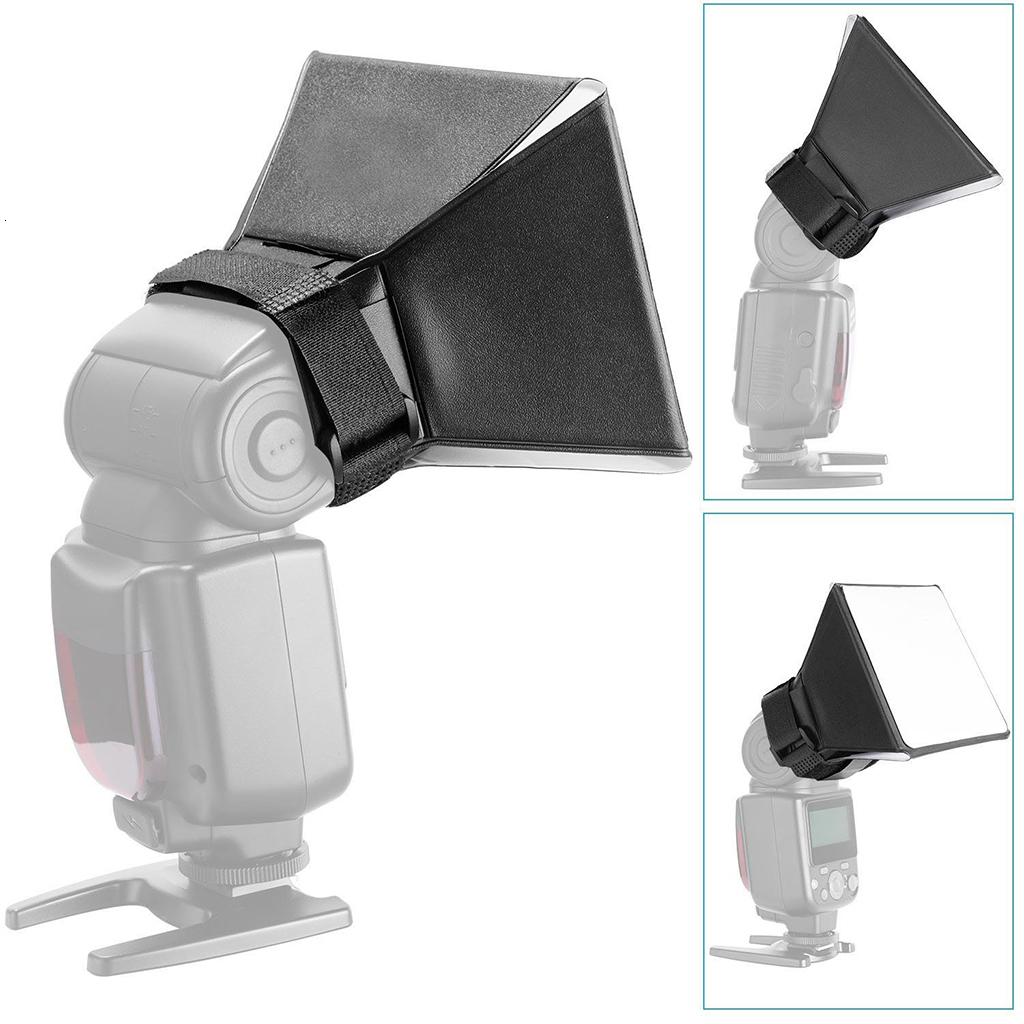 Bộ hộp mềm đèn ảnh máy ảnh tốc độ khuếch tán hộp đen bao quanh đèn flash có thể gập lại thông dụng