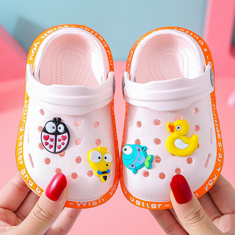 2023 Summer New Children s Hole Shoes Slippers Cartoon Baby Anti Slip