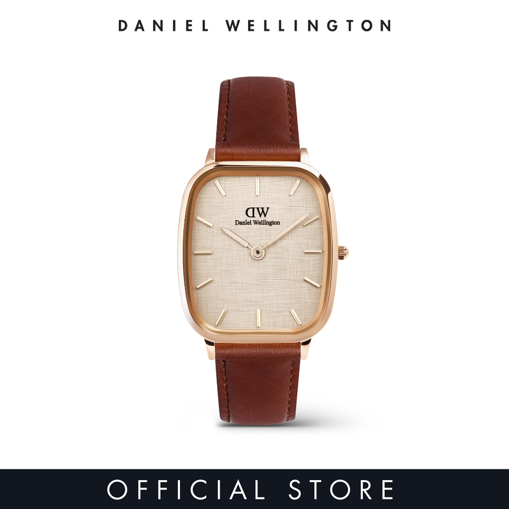 Daniel Wellington Marlon St Mawes Linen Rose Gold - Men Watch stainless steel watch DW Official Authentic Original