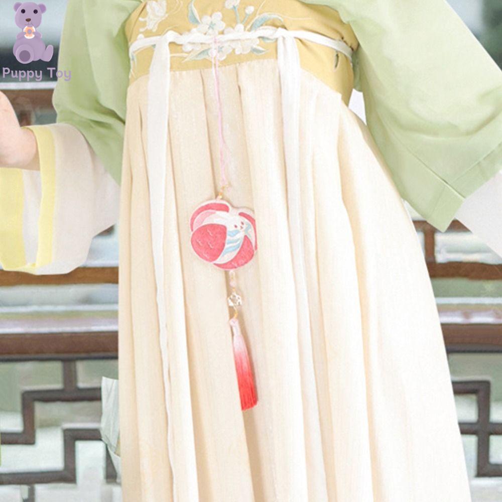 TESDFD Phong cách Trung Quốc Túi gói quà Tết Trung thu Thêu Phim hoạt hình  dây chuyền túi treo Sản phẩm hoàn thiện Tua rua Túi Phước Lành Lễ hội mùa thu giữa năm