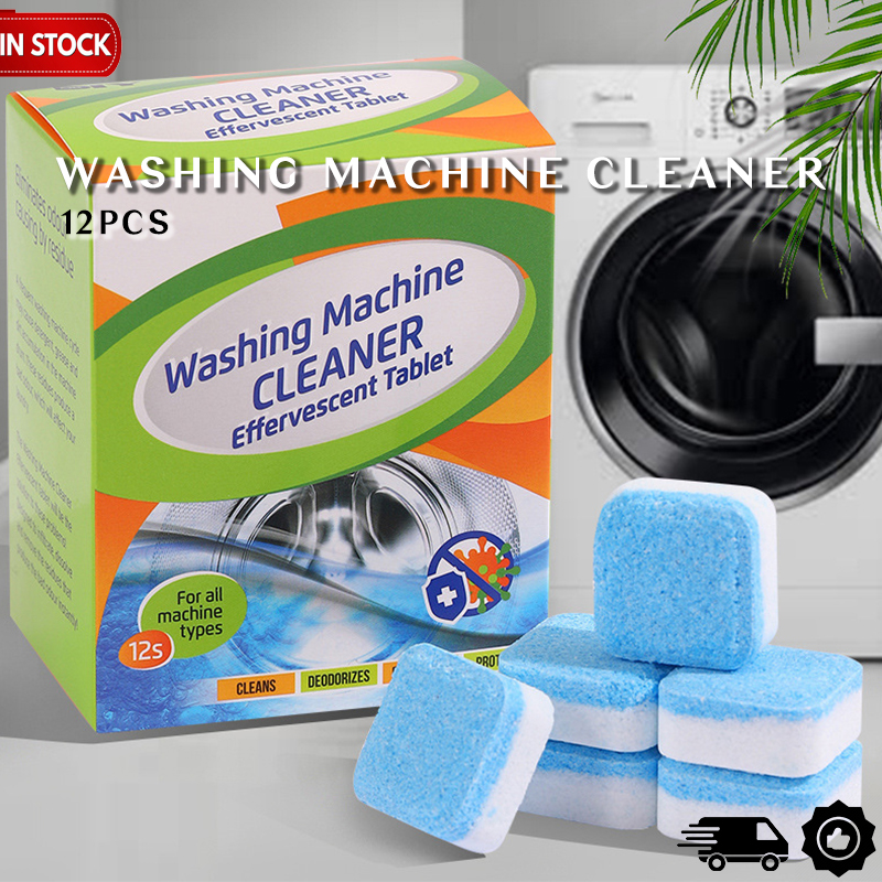 YOUGG Washing Machine Cleaner Tablets(6 Pack,Fresh Solid Washer