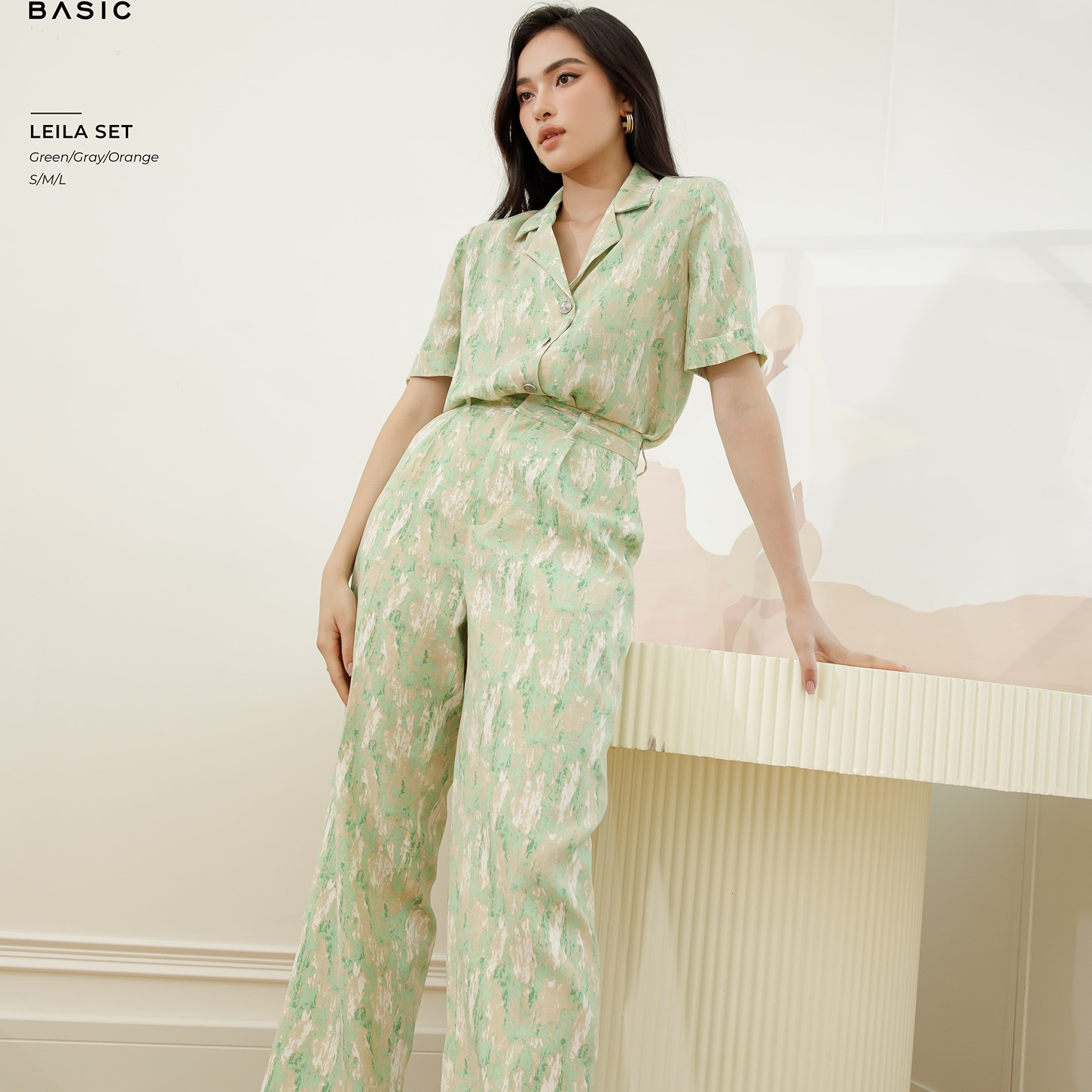 Set áo sơ mi và quần dài leila set