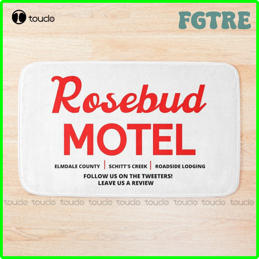 Fgtre Rosebud motel Logo Thảm Tắm Thảm nhà tắm rẻ bvhnm