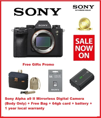 Sony Alpha a9 II Mirrorless Digital Camera (Body Only) + Free Bag + 64gb card + battery + 1 year local warranty