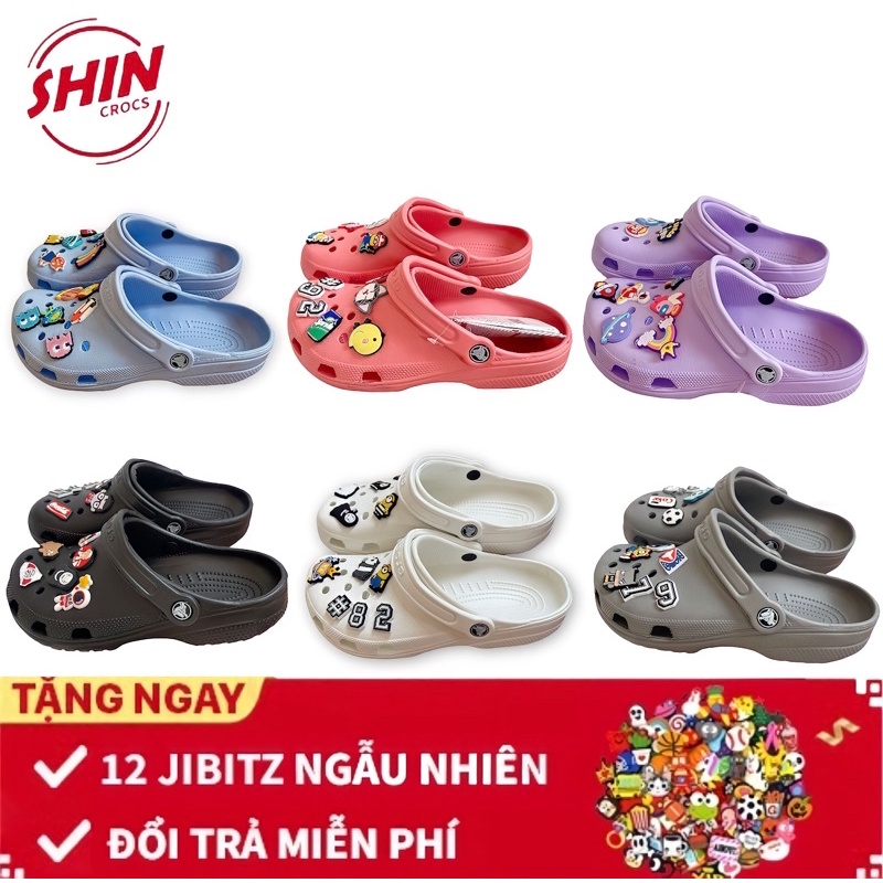 dép crossFREESHIPdép cross clic SHINCROSS7YH1 tặng thêm 12 jibitz cài cross
