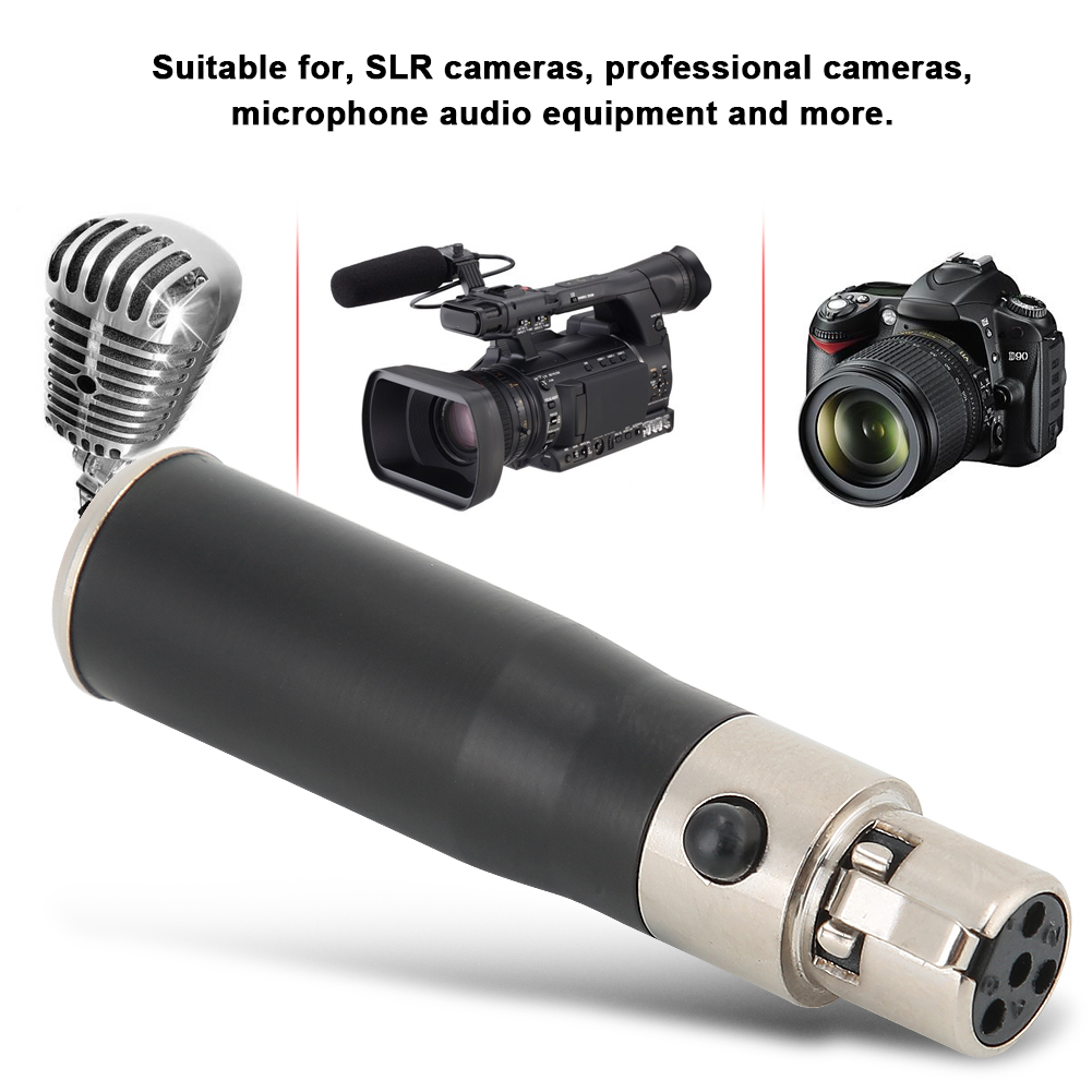 Bộ chuyển đổi đầu đực sang đầu cái xách tay 3pin để 4pin Adapter cho thiết bị micro âm thanh máy ảnh chuyên nghiệp máy ảnh SLR