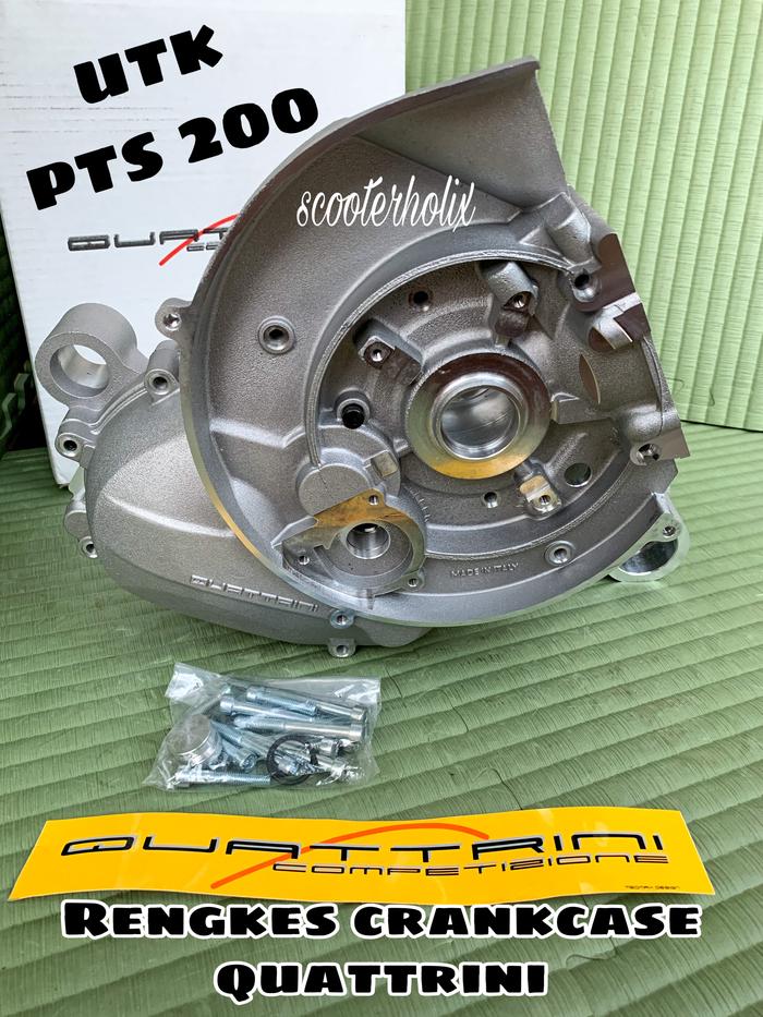 QUATTRINI KIT SET RENGKES CRANKCASE BLOK KRUK AS 200CC UTK VESPA PTS - Halostore Harga 50,052,000 rupiah*Gratis Ongkir