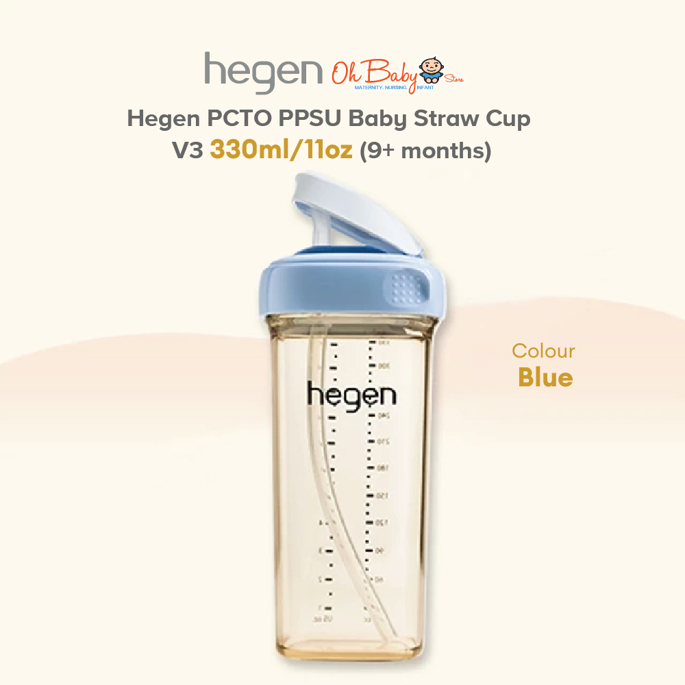 Hegen PCTO PPSU Baby Straw Cup V3 330ml/11oz (9+ months) - Oh Baby Store