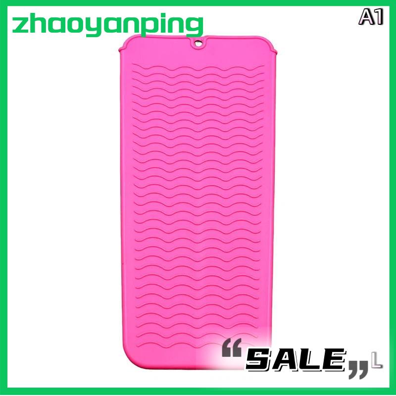 zhaoyanping 1pcs Silicone chịu nhiệt Pad Pouch lưu trữ túi cách nhiệt Mat cho máy ép tóc nhiệt uốn thanh Curler Bìa - 6