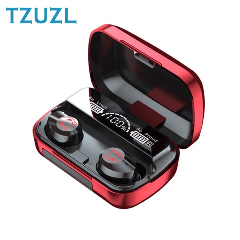TZUZL Tai Nghe Không Dây Bluetooth 5.1 TWS M23 Chống Nước Có Đèn LED Hiển
