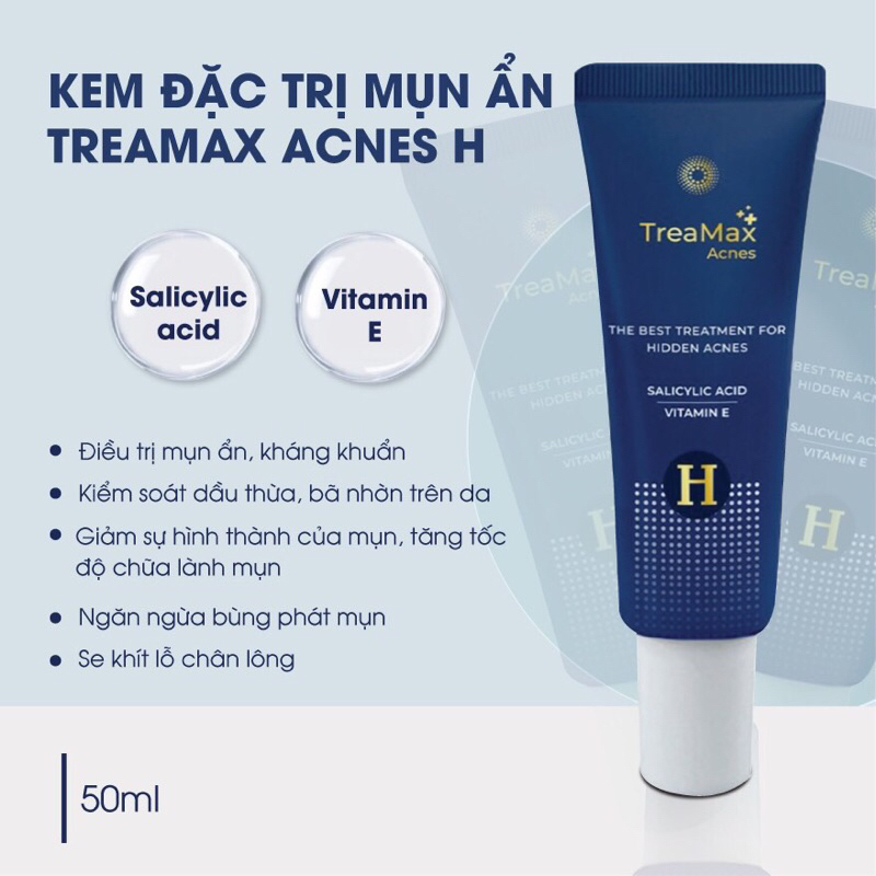 Kem đặc trị mụn ẩn treamax acnes h