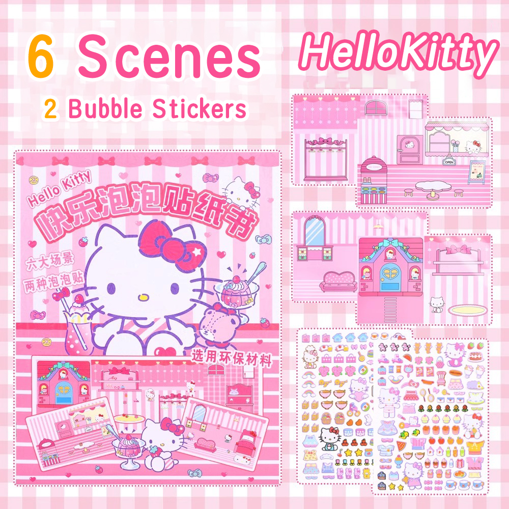 Ivorybaby Sticker Book Buku Sticker Lucu Quiet Book 3D Sticker Book Aesthetic Diy